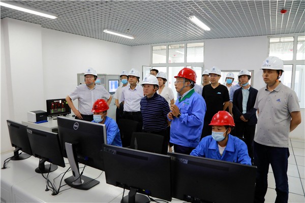 海洋之神集团复工复产促增添项目观摩聚会与会职员走进环保保隆生态三秦在延在铜项目